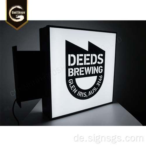 Outdoor Customized Advertising Light Boxes Zeichen